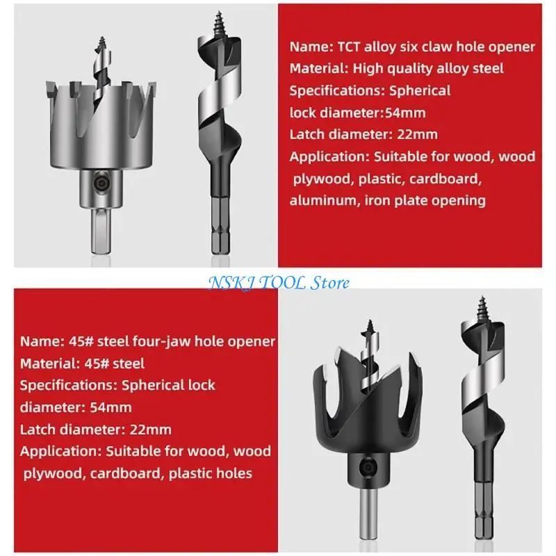 L8RC TCT HOLE TURBIDE DRIED STEL SET HOLE CUTTER FOR