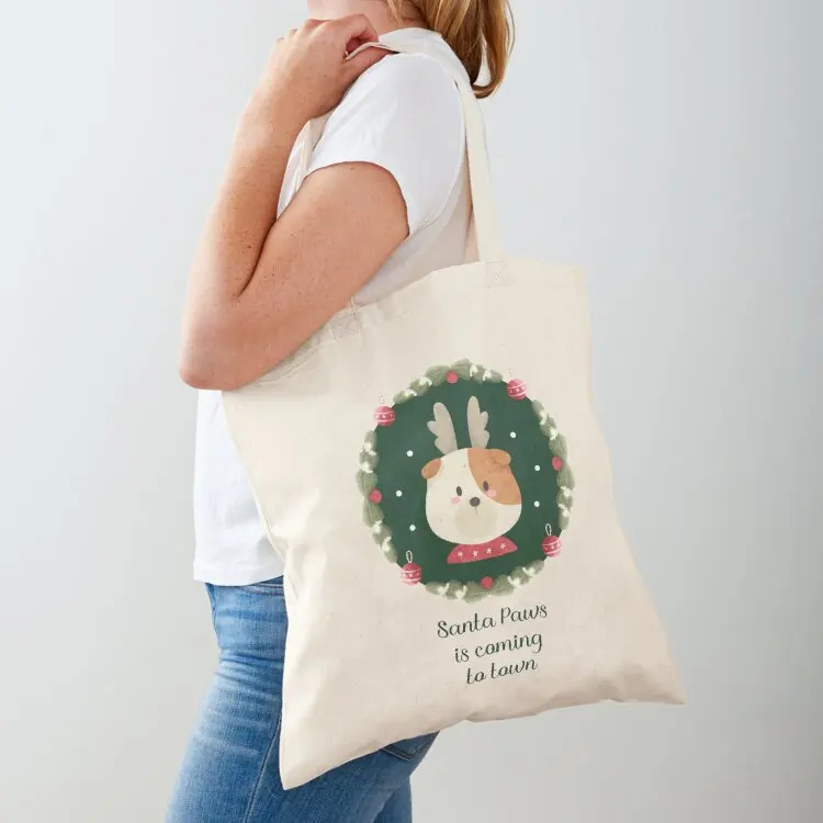

Christmas English Bulldog Tote Bag female bag Customizable tote bag Women's beach bags bags woman 2025