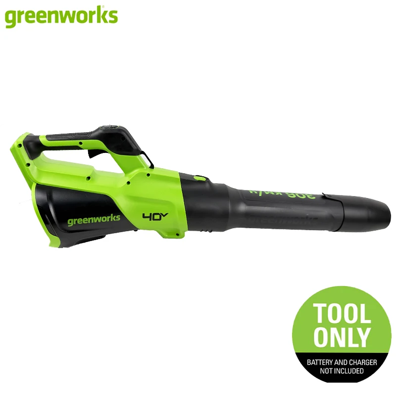 Greenworks 40V Leaf Blower Cordless Brushless 730 CFM 306 Km/h Variable Speed Cruise Control Tool Only