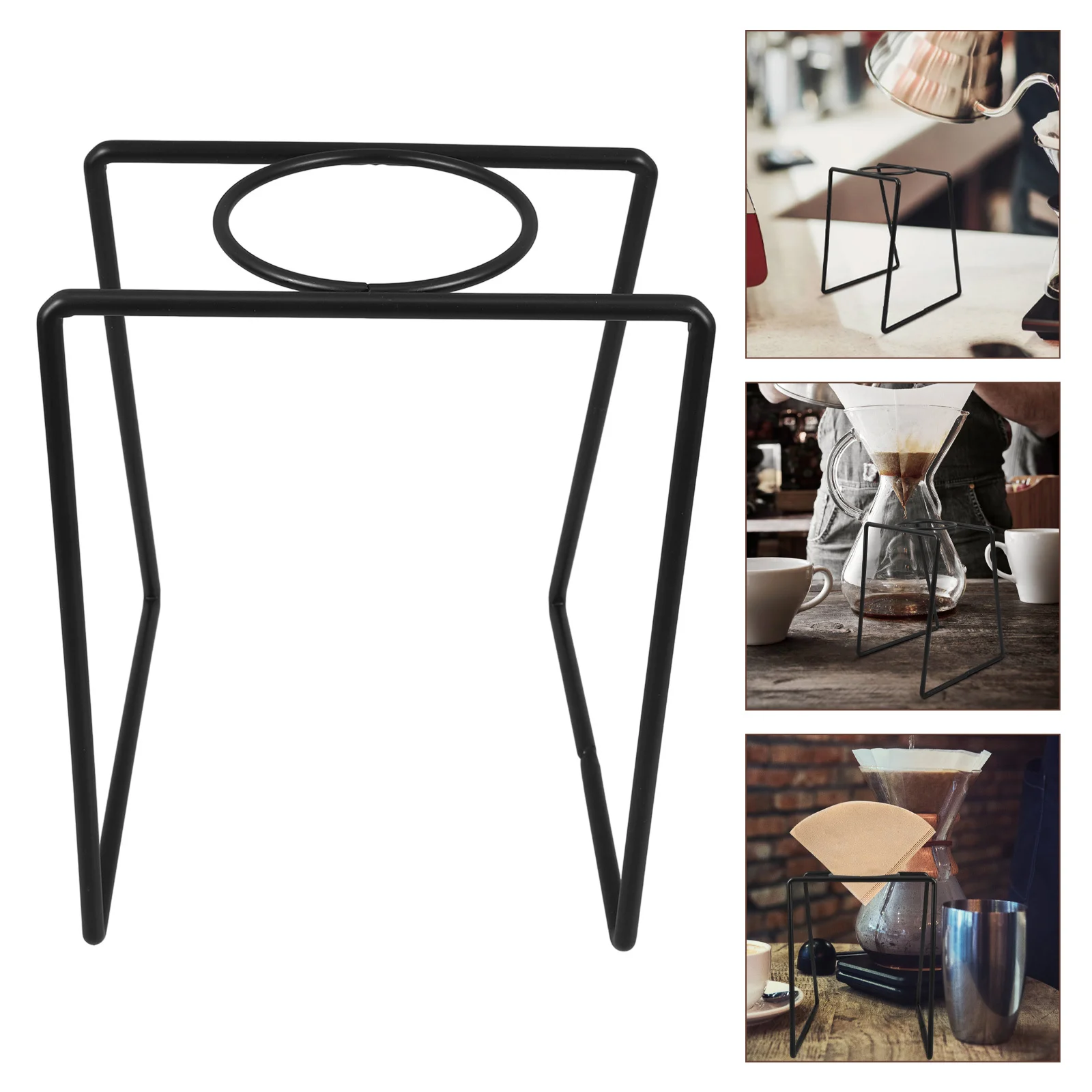 

Metal Coffee Dripper Stand Hand Filter Cup Rack Universal Fit for Pour Over Tea Juice Brewing Rustic Portable Filter Holder