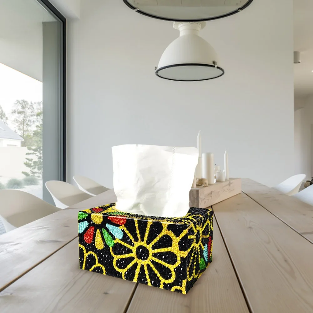 

Набор для творчества 5D: креативный чехол для салфеток с алмазной мозаикой, квадратный диспенсер для салфеток, товары для рукоделия и кухни