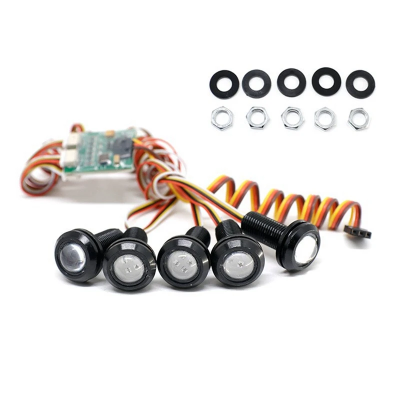 RC Light Kit Headlights Spotlight With 10 Modes For Traxxas Slash 4X4 VXL 2WD 1/10 RC Truck Car Upgrades Parts