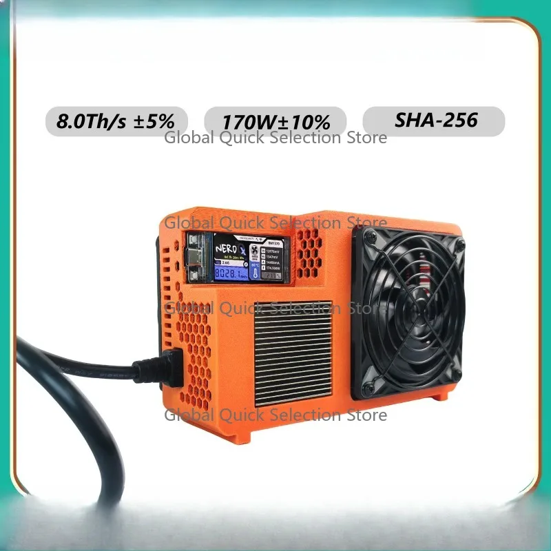 NerdQX 8TH/s Bitcoin Miner Independent Mining Hardware BM1370 Open Source Mini ASIC Personal Blockchain Virtual Currency Miner