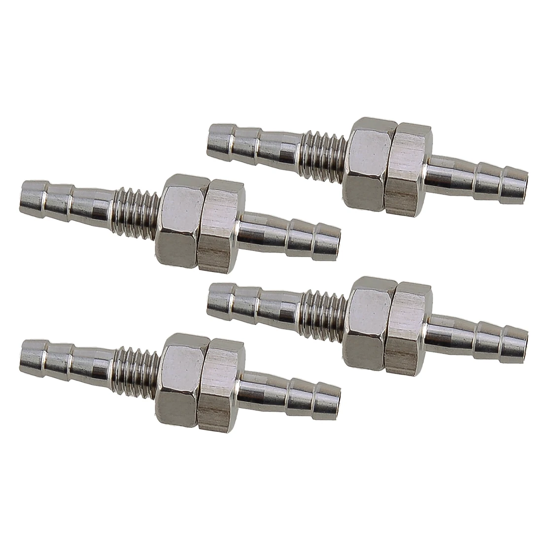 4Pcs Silver Stainless Steel 1/8