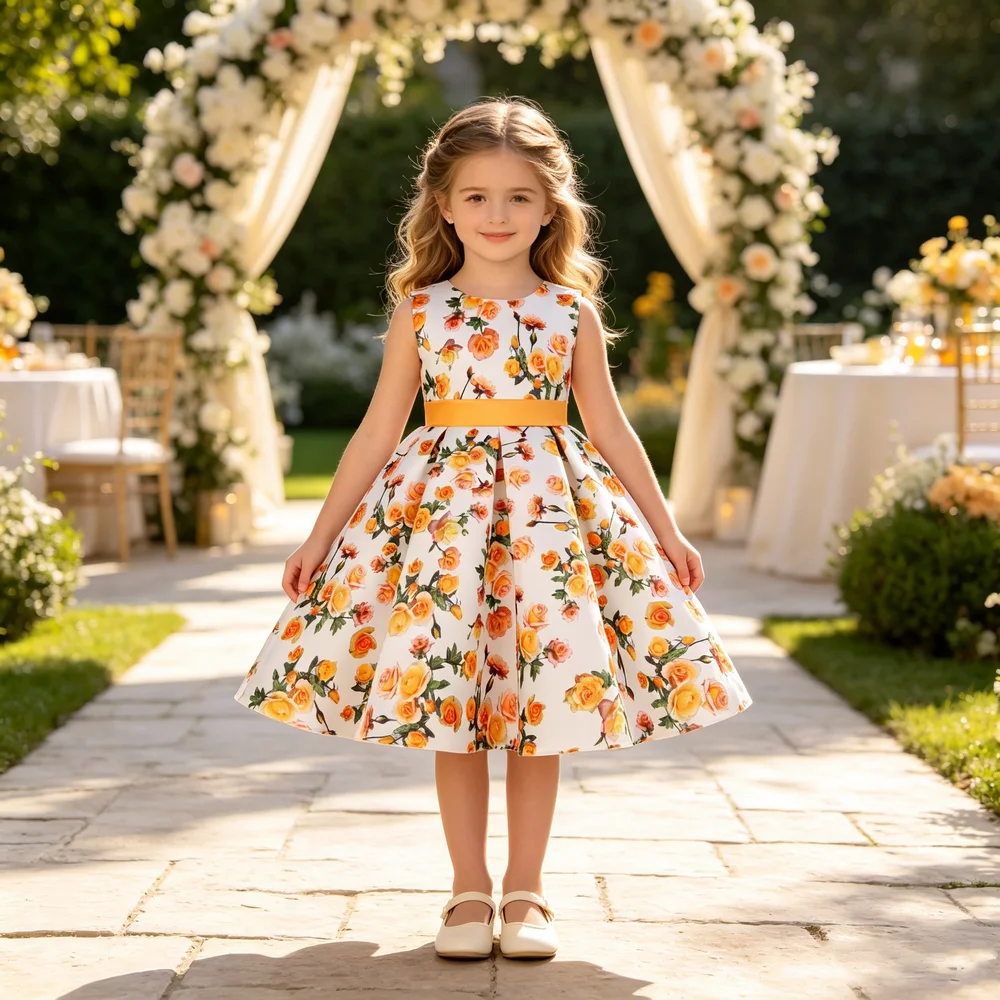 2026 Girls Party Dress High Quality Children Beautiful  Princess Birthday Wedding Party  Dress