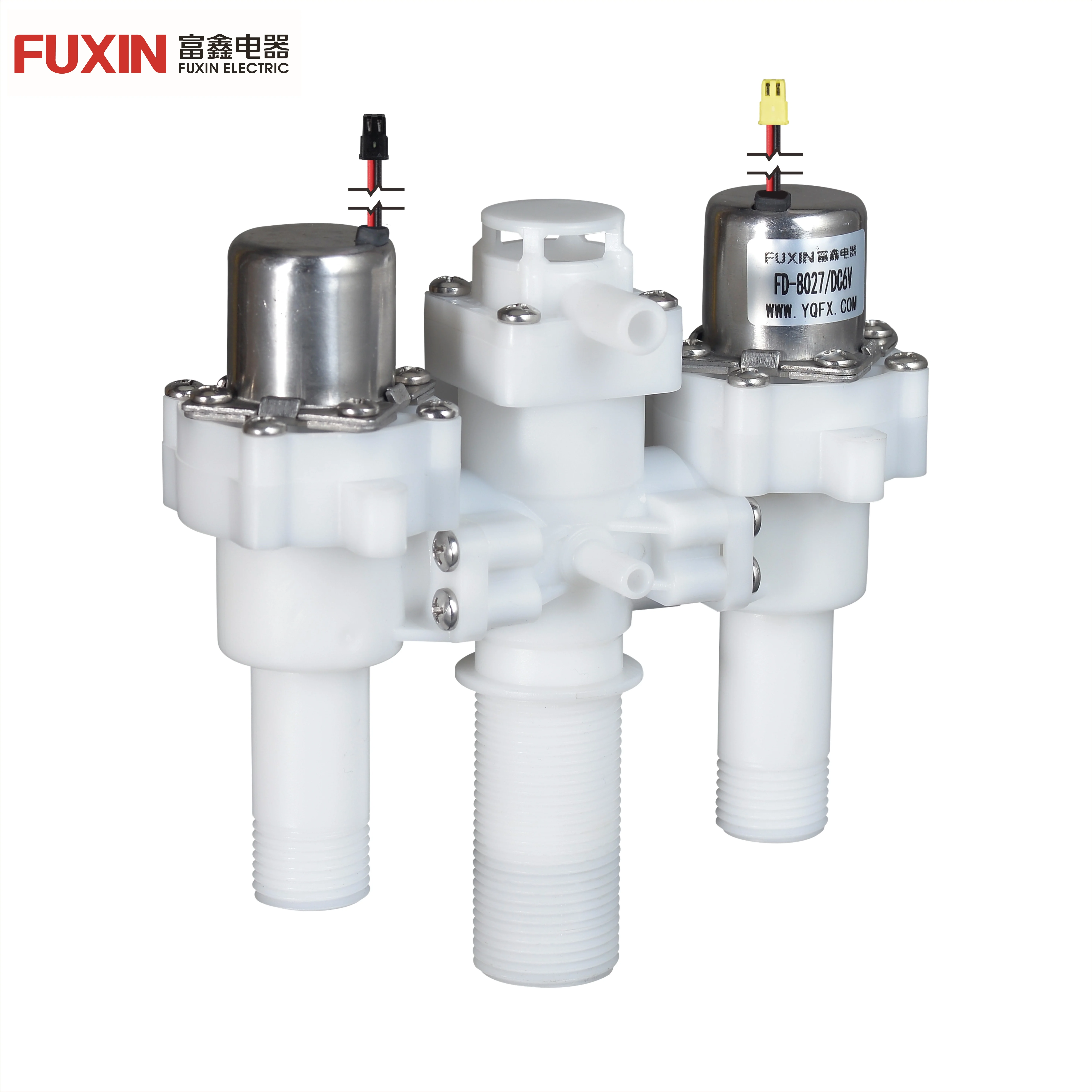 FUXIN FD-8027 Langes Gewinde G 3/4 Rast DC6V Sensor Toilette Magnetisches Wasserspülventil Edelstahl-Magnetspule