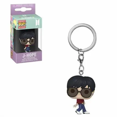 Funko POP جيب المفاتيح لعبة فريق الرجال RM SUGA JUNG KOOK JIMIN Jin V J-HOPE جيب البوب المفاتيح الفينيل الشكل جمع اللعب