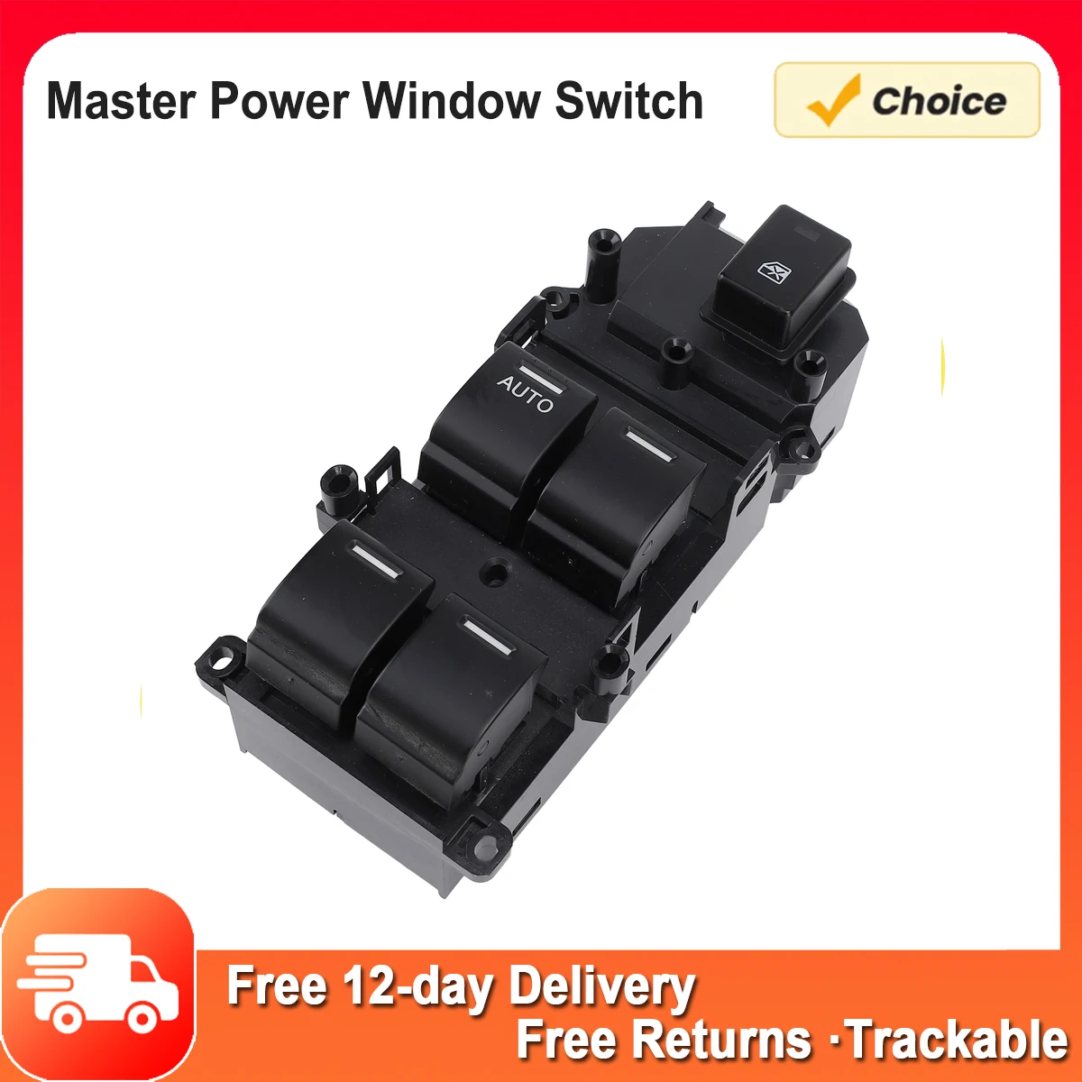 

Driver Side Master Window Switch Control Resistant Sturdy 35750-T5H-H01 Master Power Window Switch for Jazz Fit Driver Side