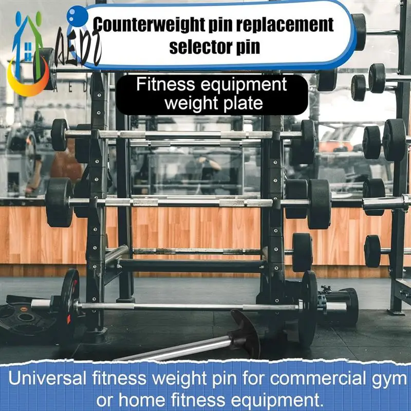 

AED2-2Pcs Weight Stack Pin, Tensile 3/8 Inch Diameter Locking Space Weight Lifting Machine Pins Weight Stack Replacement Pin