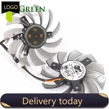 ARX FS1280-S2153A 12V 0,16A 75mm VGA Ventilador Diâmetro 39/40mm Passo de furo para Gigabyte GT240 GTX460 560 430 440 440 Ventilador de placa gráfica
