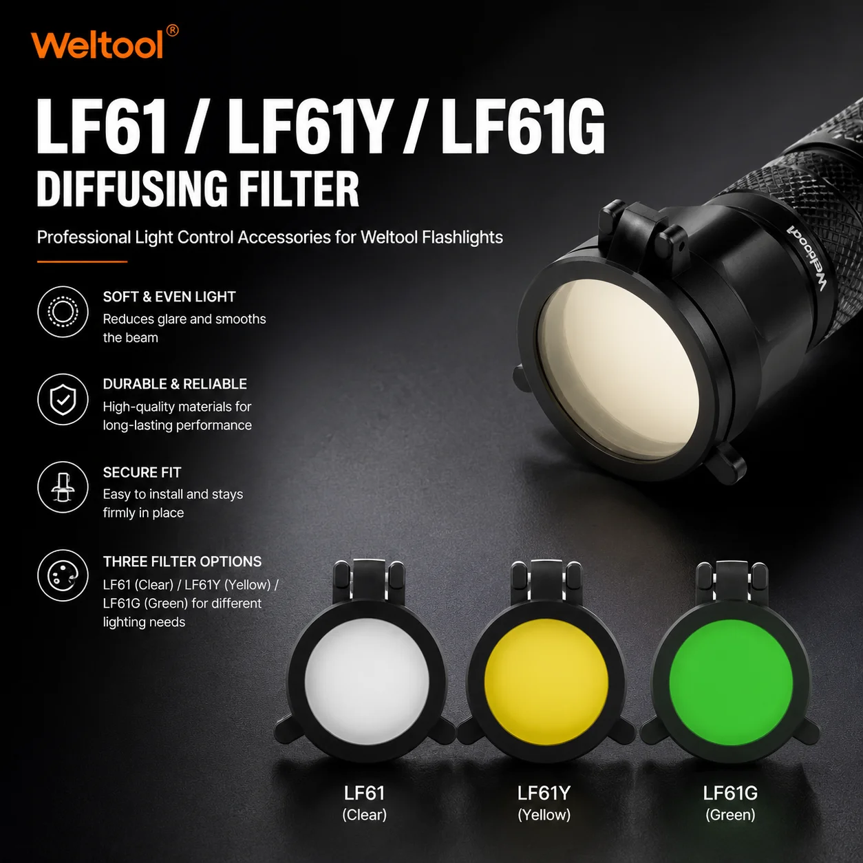 weltool-lf61-lf61y-lf61g-拡散フィルター-w4-w5-懐中電灯用