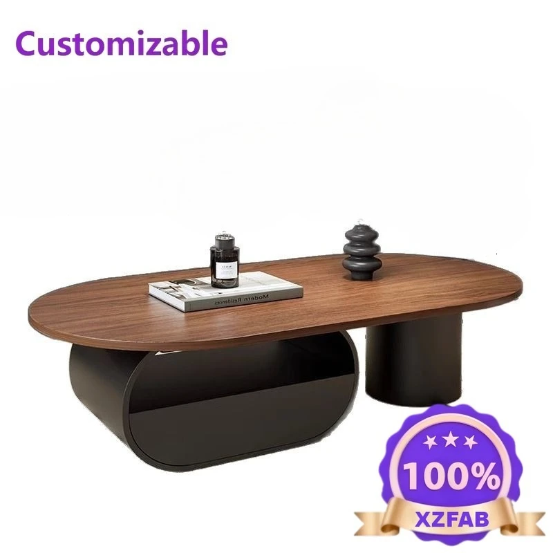 Factory Direct 2026 Medieval style designer walnut retro Chinese coffee table tea living room household small apartment