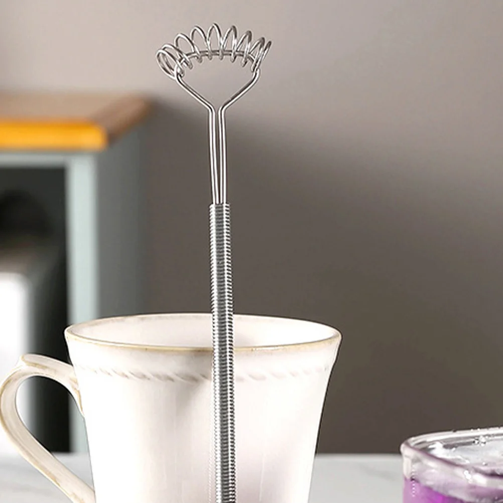 

2pcs Spring Head Whisk Practical Baking Tools For Egg Mixing Cream Beaters Household Mixing Stick Manual Mixer Multipurpose