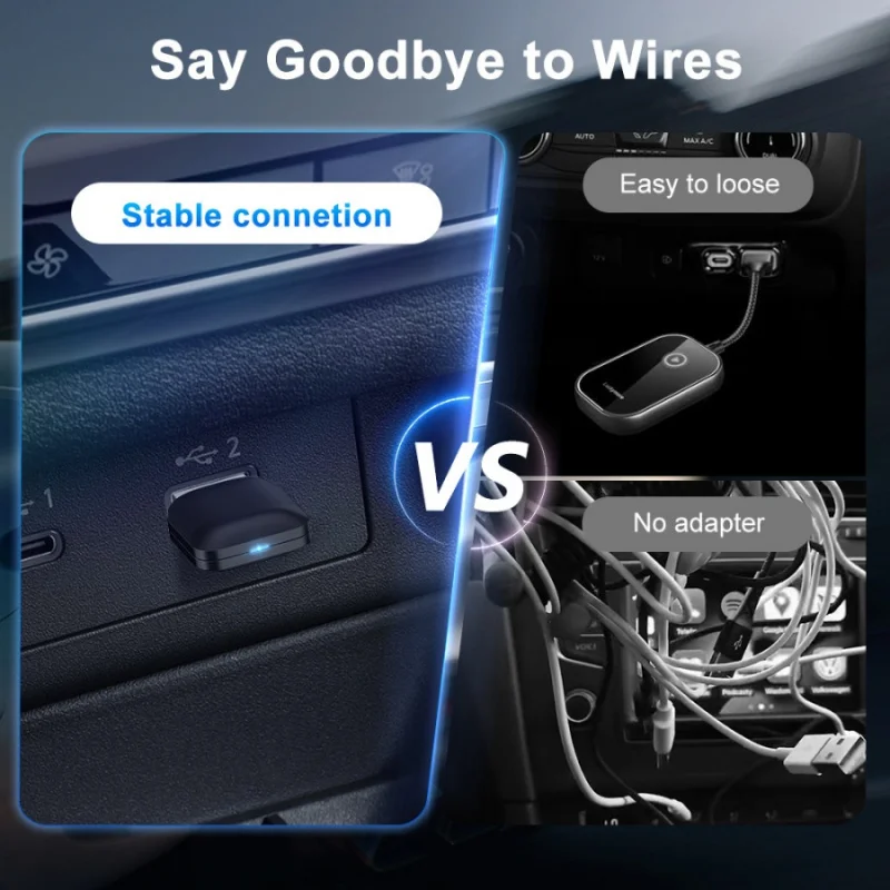 1 قطعة M10 Car-mounted carplay IOS أندرويد 2 في 1 سلكي إلى صندوق الملاحة الذكي للسيارة اللاسلكية #3