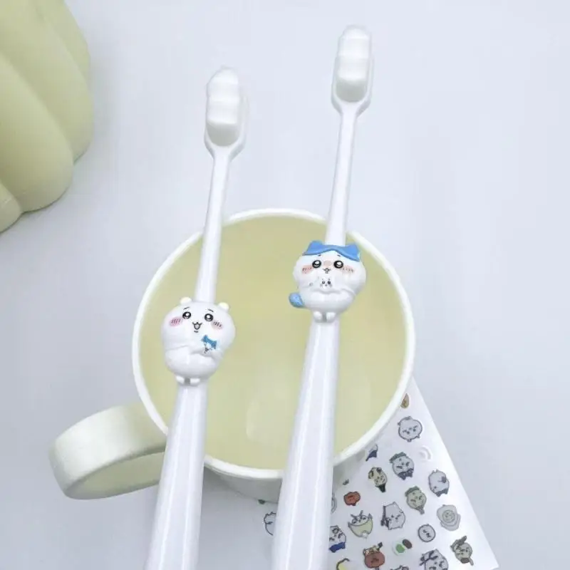 Chiikawa Cute Cartoon Soft Bristle Nano Toothbrush, High End Look for Students Kids Adults Couples Friends, Portable