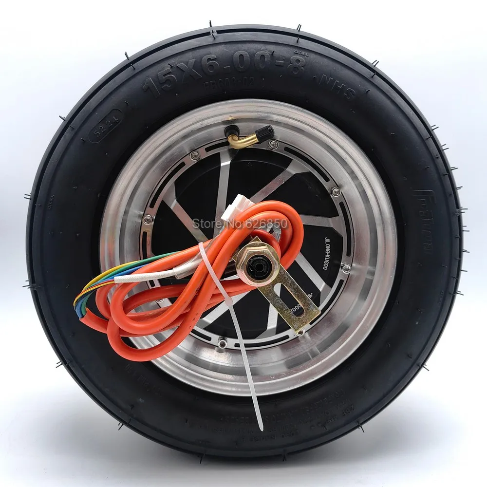 48V 1000W Motor Nabe Rad 15x6,00-8 Tubeless Reifen Für Kleine Kugoo Citycoco Elektrische Roller Rad motor Reifen 15*6,00-8