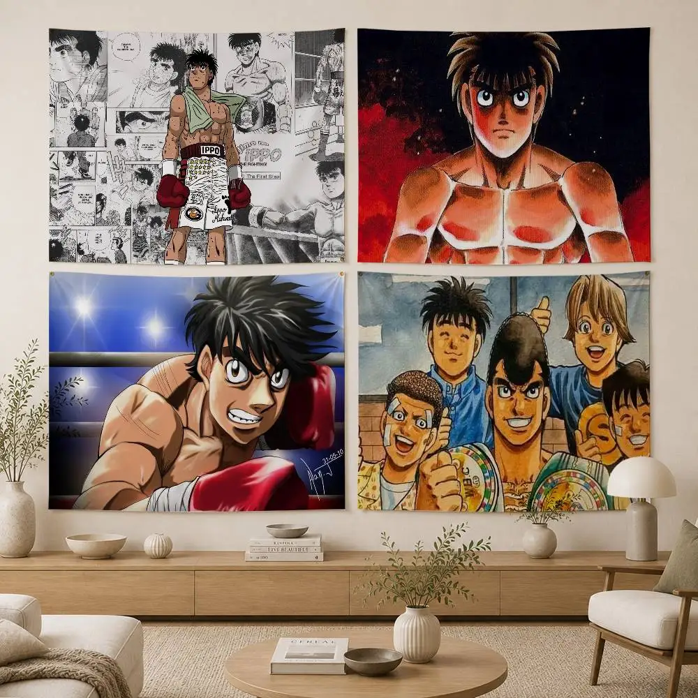 Boxing H-Hajime no Ippo Clear Flag Digital Printing Banner for Garage Wall Out Door Decoration