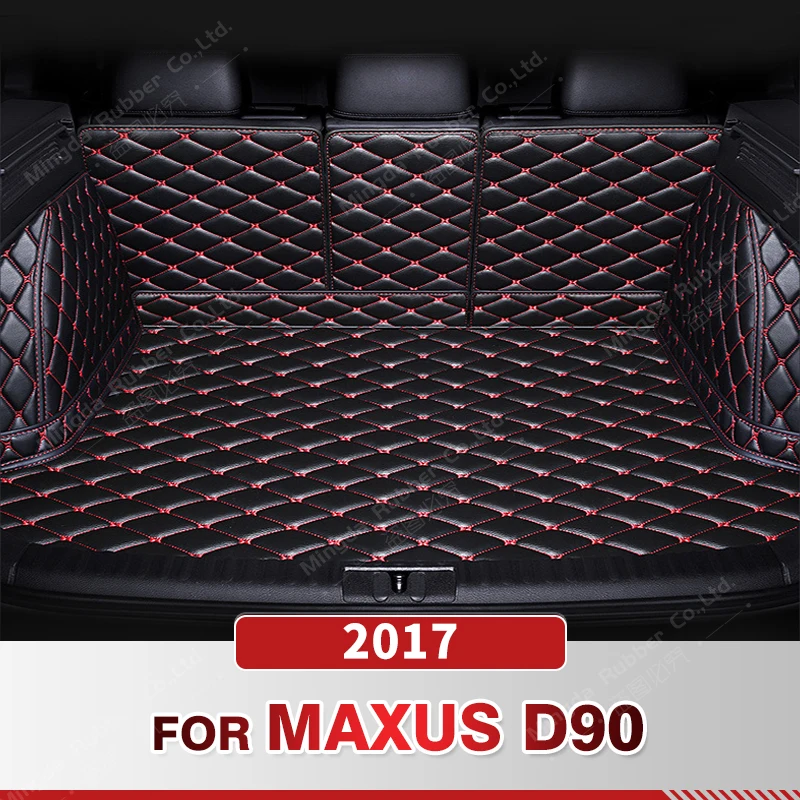 Auto Full Coverage Trunk Mat For MAXUS D90 7-Seat SUV 2017 Car Boot Cover Pad Cargo Liner Interior Protector Accessories