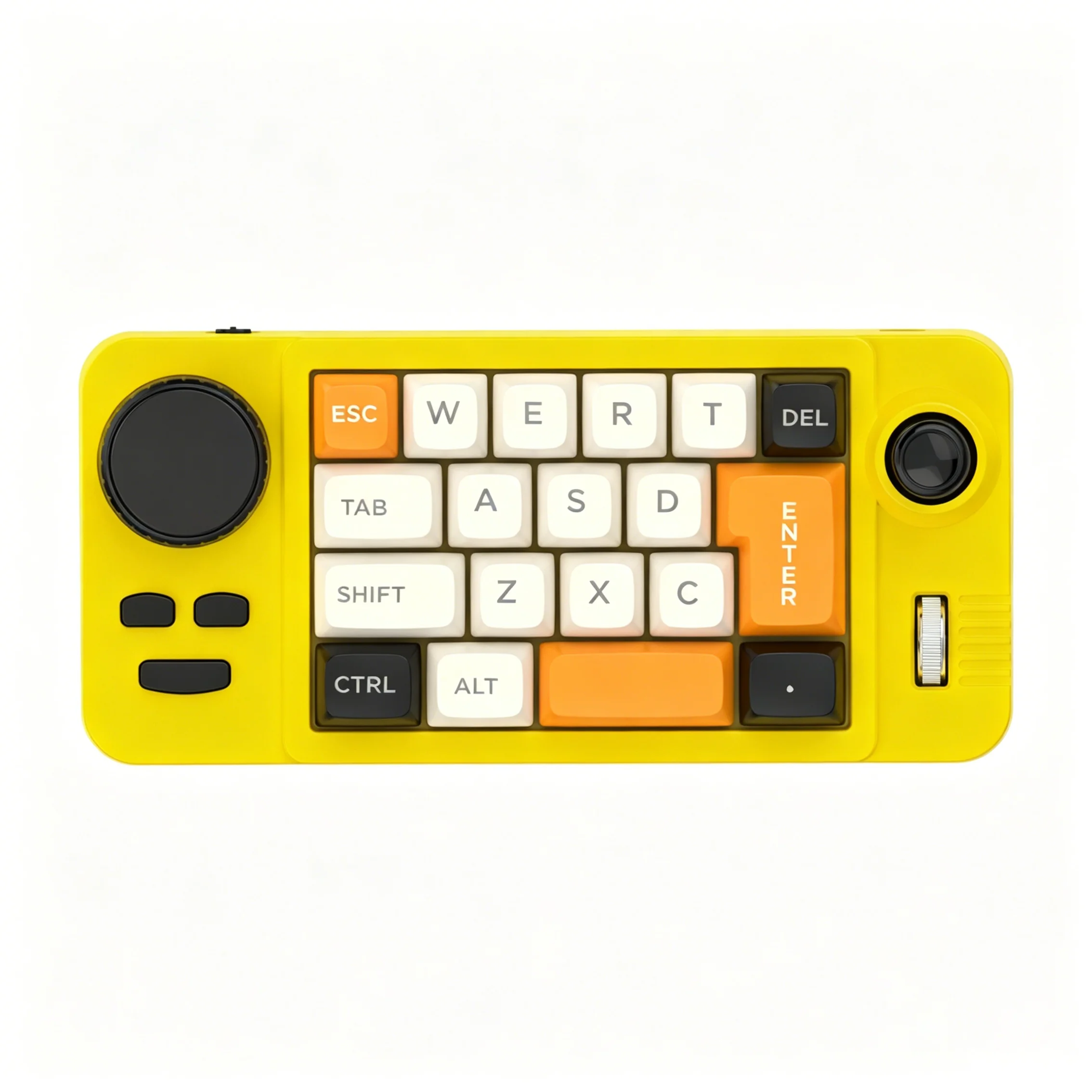 Wired Mechanical Gaming Keyboard, Hot-Swappable, RGB, Macro Programmable, with Joystick & Dual Knobs
