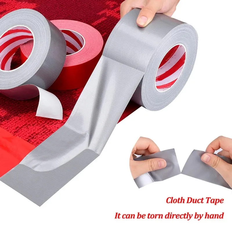

50mm Super Sticky Duct Repair Tape Waterproof Strong Seal Carpet Tape DIY Home Decoration Adhesive Self Roll Craft Fix Tape