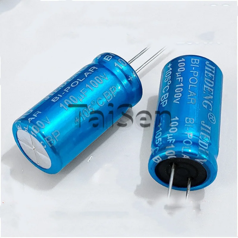 5-10PCS 100V Bi-polar BP Audio Electrolytic Capacitor, Radial Lead for Speaker Crossover 100V2.2UF 100V3.3UF 100V6.8UF 100V10UF