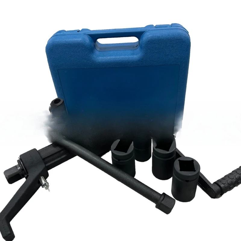 

Tire disassembly and assembly, labor-saving wrench, force-boosting wrench