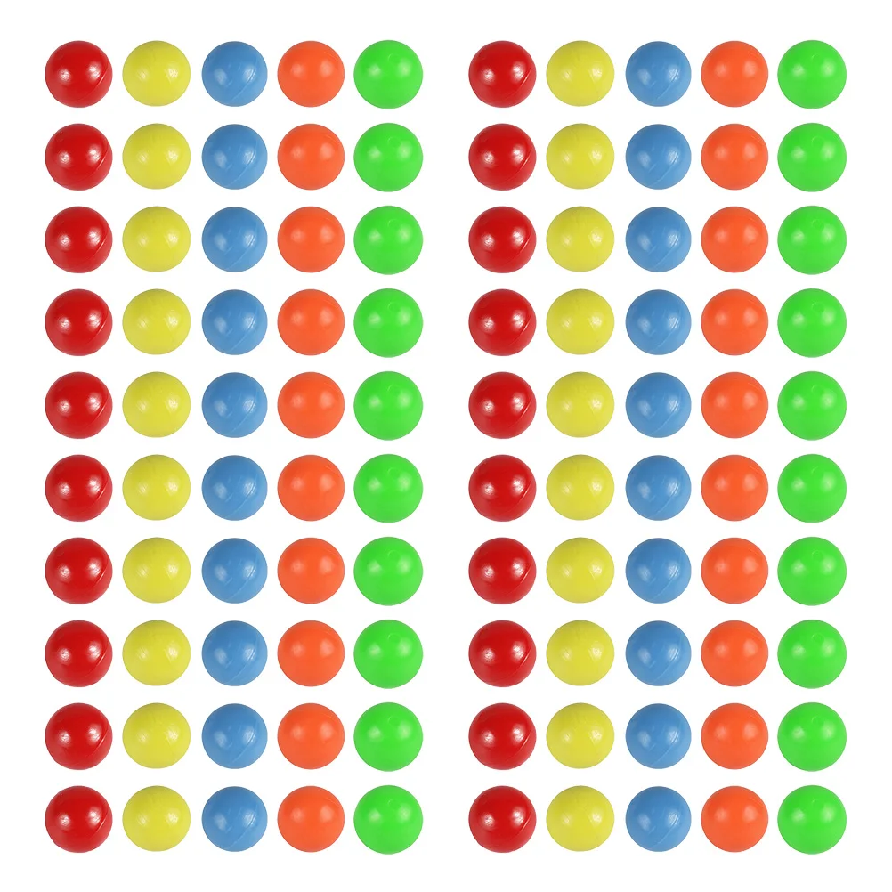 

100pcs 1 5cm Diameter Colorful Plastic Balls Solid Kids Toys Counting Learning Marbles Colored Balls for Children Play