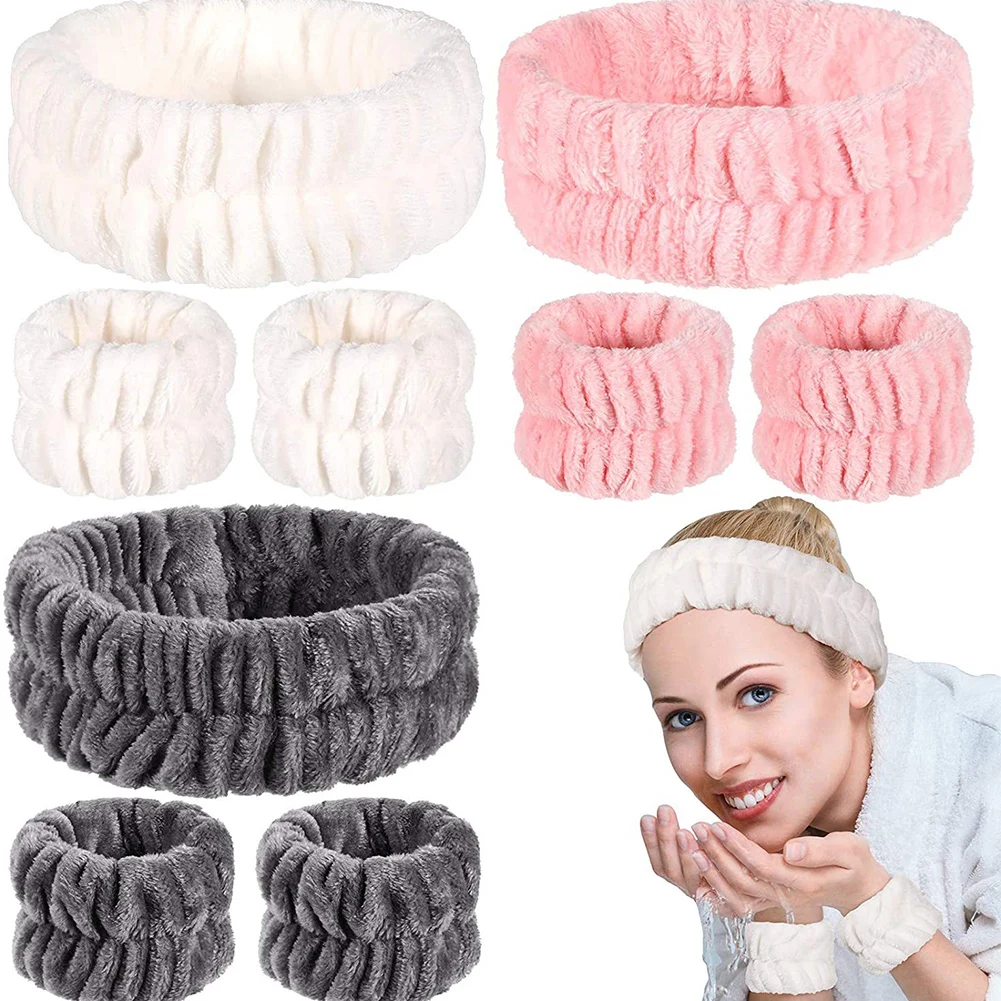 Towel Elastic Soft Headband Washing Face Shower Make Up Hairbands Yoga Sports Skincare Headband For Women Girls