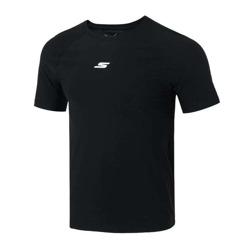 

Skechers Round Neck Knitted T-Shirt Loose Soft Unisex Daily Work Clothing Outdoor Short-Sleeved P224U046-03K8