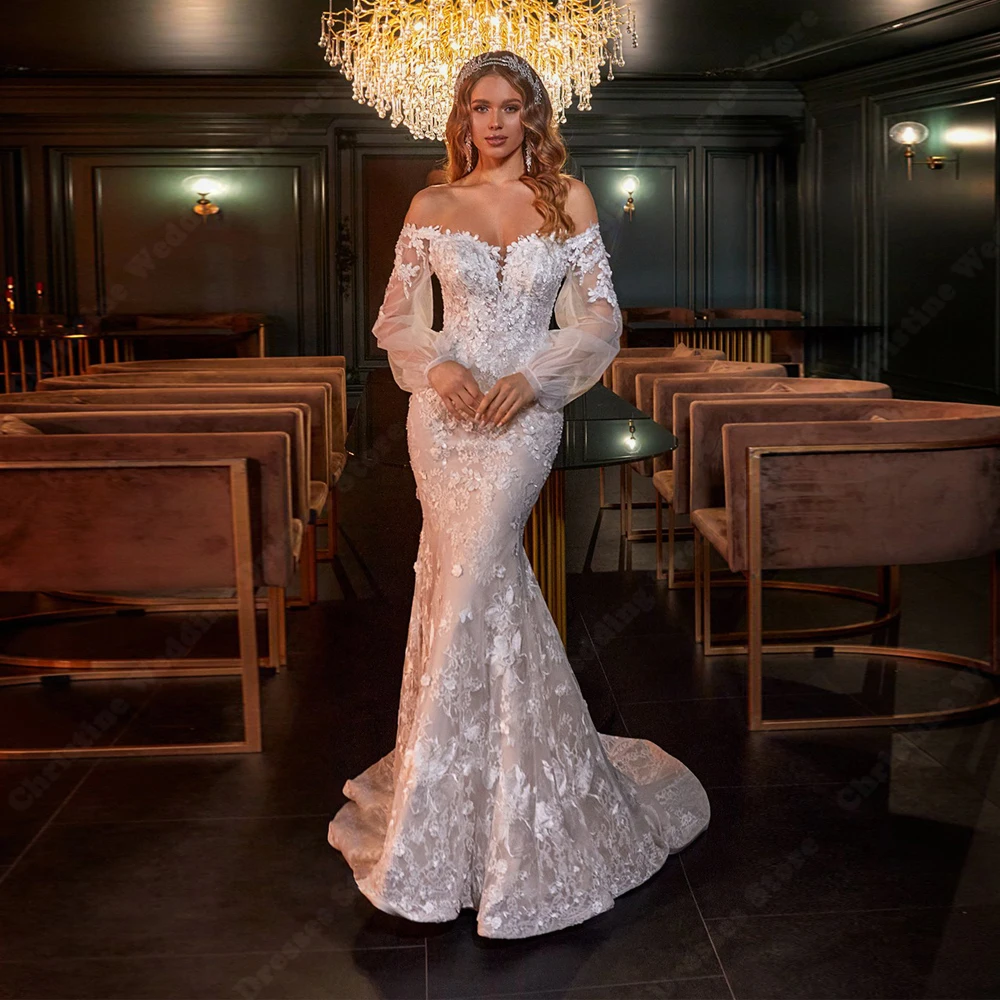 

Sweetheart Collar Wedding Dresses For Women Lace Appliques Bridal Robes Mopping Length Banquet Vestido De Novias Customized 2026