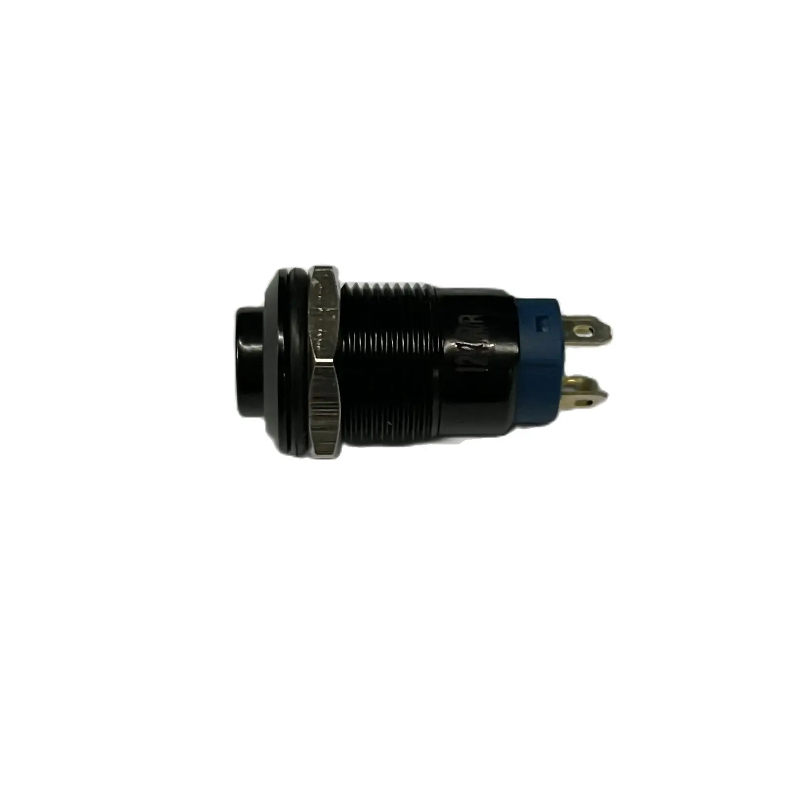 10 Pieces 12mm High Flush Head Instant Black Switch NO Normal Open with Ring Illuminated 3V 6V 12V 24V