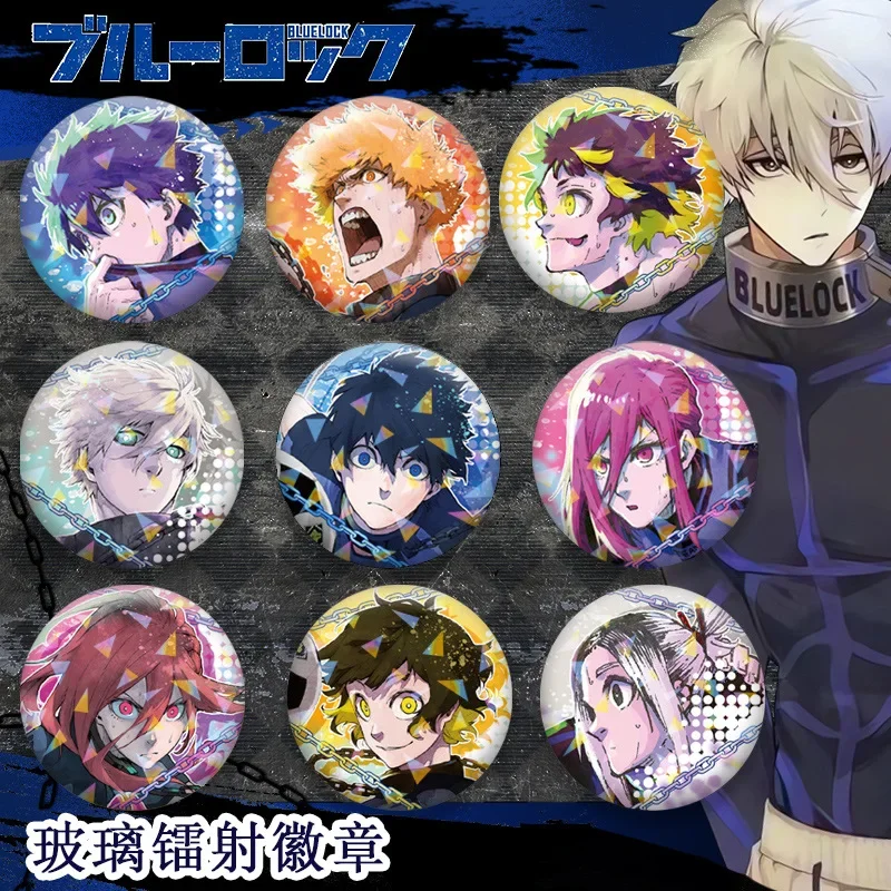 

Набор значков серии Blue Lock 501, 5 штук Isagi Yoichi Bachira Meguru Chigiri Hyoma, коллекция аниме-товаров, синий замок