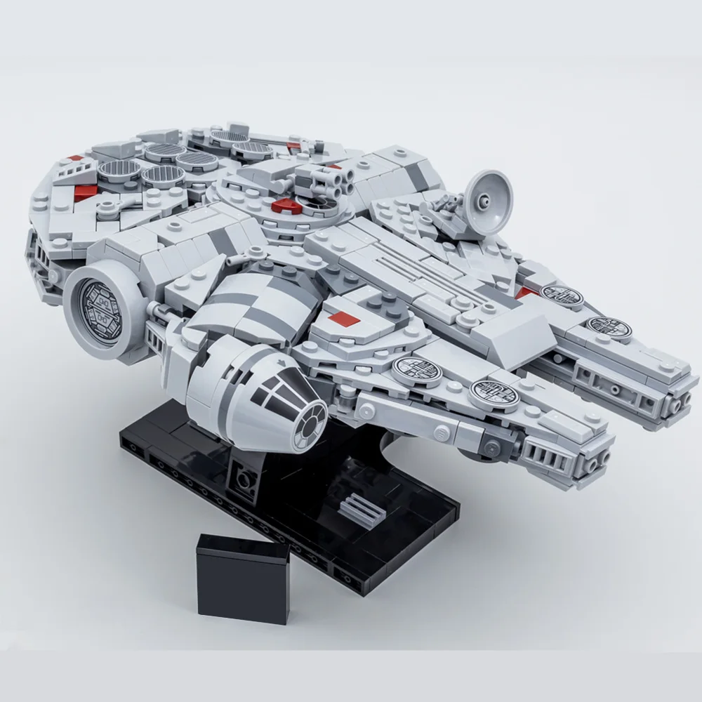 900+PCS Galaxy Space Stars-Fighter Ship Falcons-Raumschiff Battle Wars-Schiff Modell Baustein Ziegel Geschenk Kind Jungen Spielzeug Set