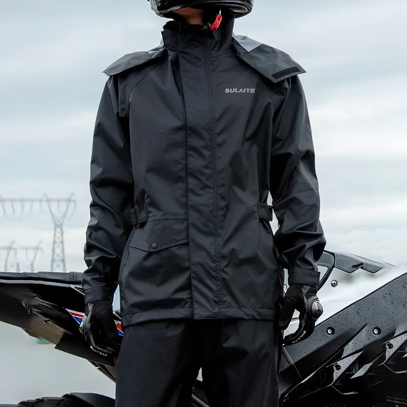 

Motorcycle Raincoat Breathable Waterproof Reflective Raincoat Rain Pants Rainstorm Prevention Motocross Riding Raincoat Set
