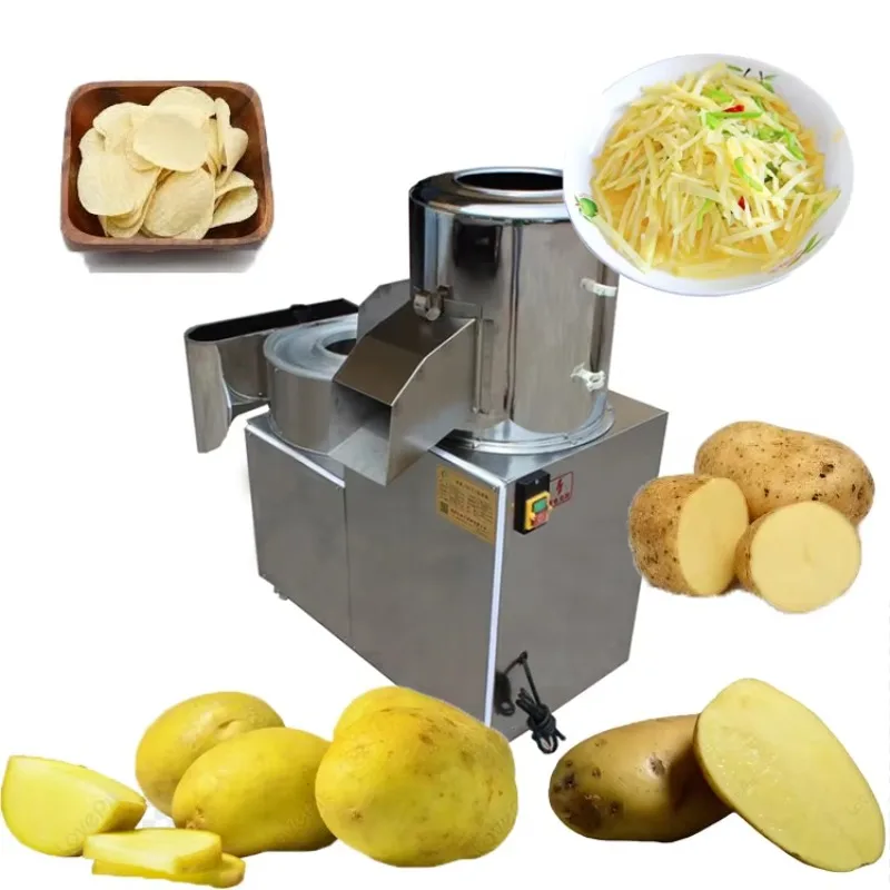 حار بيع عالية الجودة مقشرة البطاطس 4 في 1 آلة تقشير تنظيف الجزر آلة تقشير وتقطيع البطاطس #5
