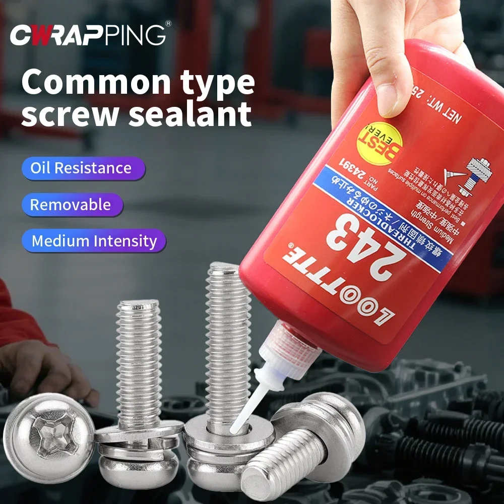 50/250 مللي شريط لاصق سلم الموضوع مقاومة للتآكل Threadlocker المسمار الغراء الضمادات بسرعة الشفاء قفل فيلم وكيل منصات #3