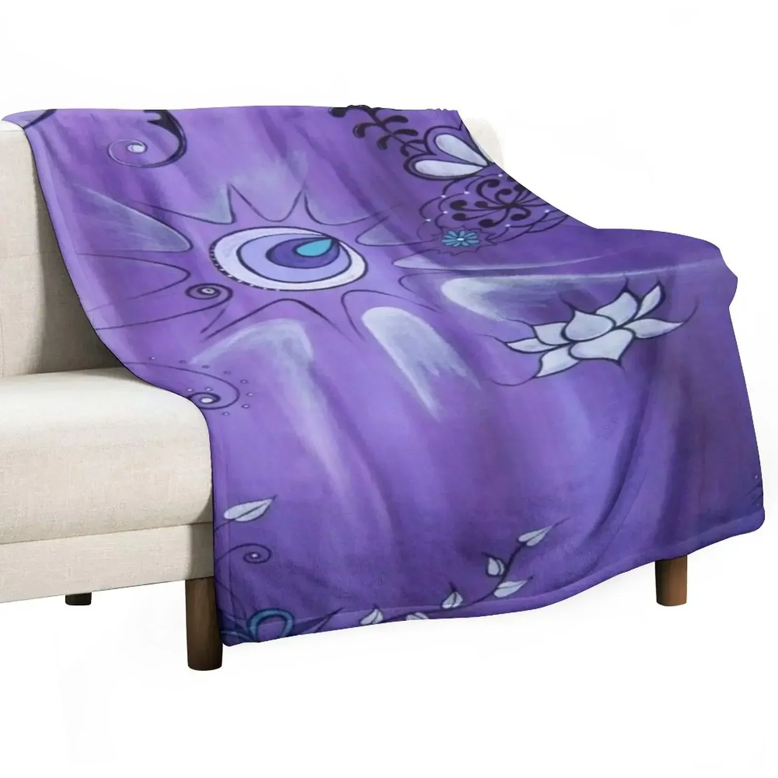 

Wisteria Throw Blanket Single Polar Blankets