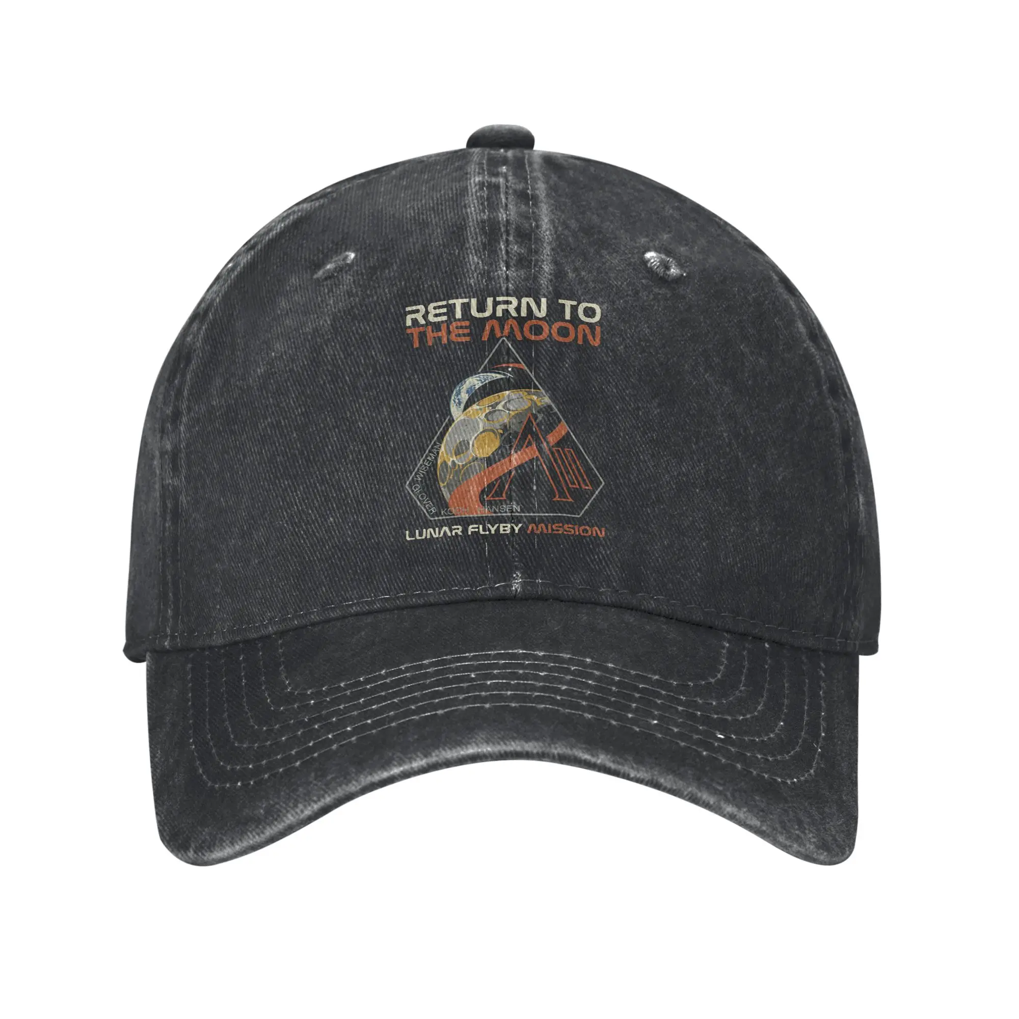 Vintage Artemis Ii Return To The Moon Mission TShirt Bgkjyglyw Baseball Cap Sun Sunscreen Washed Hats Men Women Baseball Caps