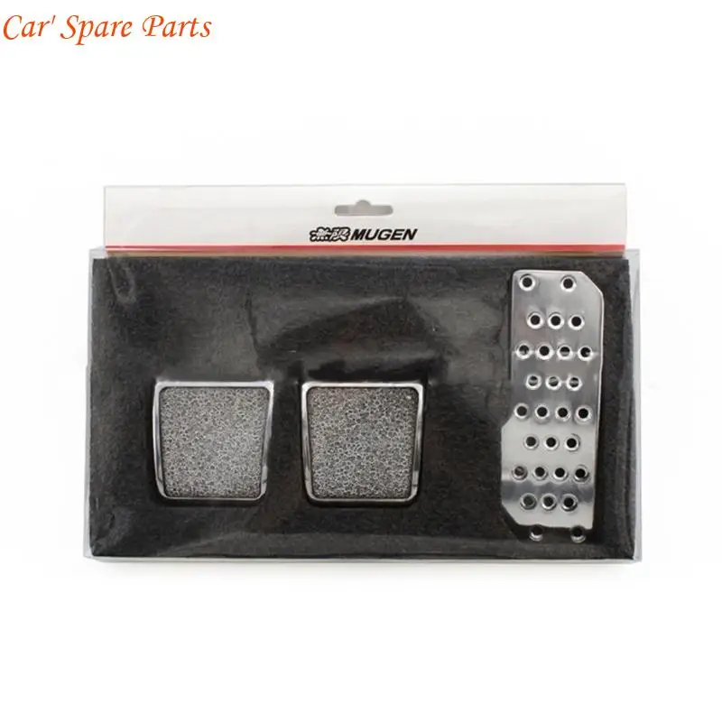 

Y4UA Aluminum Alloy Pedals Anti Slip Car Pedal Set for Improved Driving Control & Safety Easy Installation for Most Vehicles