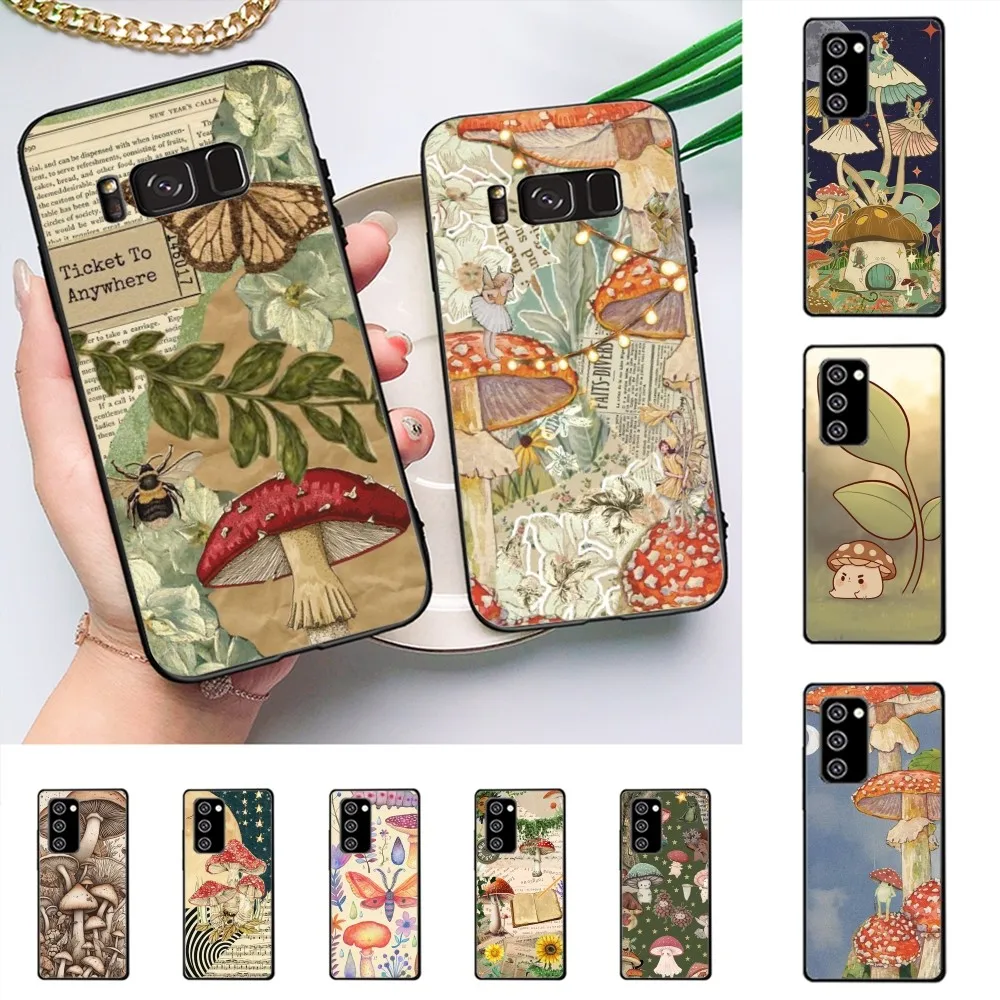 

Mushroom cute Phone Case For Samsung Note 8 9 10 20 pro plus lite M 10 11 20 30 21 31 51 A 21 22 42 02 03