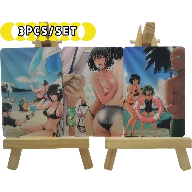 Tarjeta coleccionable de diosa Sexy, tarjeta coleccionable de chica desnuda, personajes de juego de Anime, tarjeta desnuda completa, refracción, regalos de alta calidad