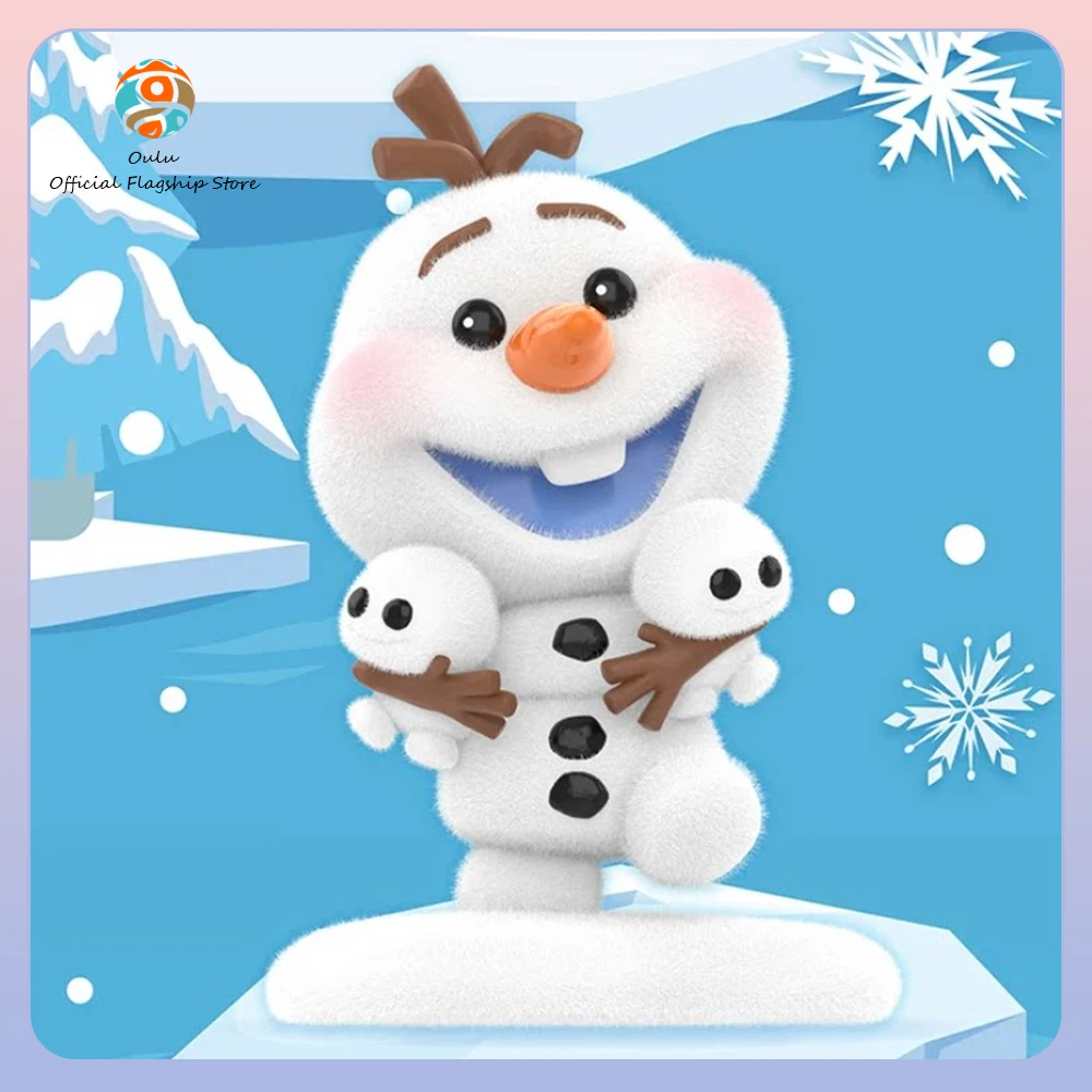 

New Genuine Frozen Blind Box Olaf Anime Figures Desktop Ornament Mini Model Gift Toy Frozen Playful Olaf Series Mystery Box