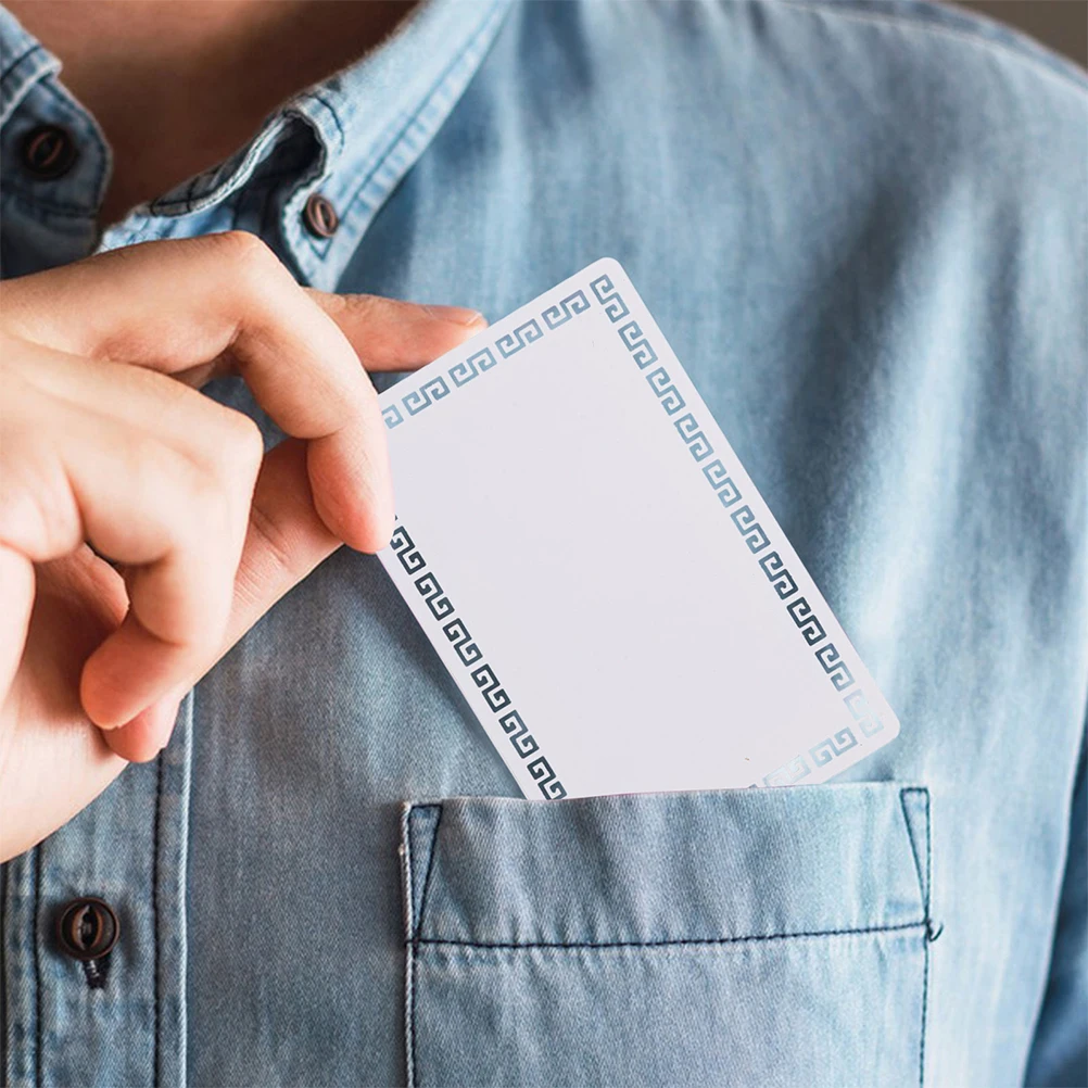 

10Pcs Aluminum Blank Cards 86x54mm Thick Sublimation Coated Metal Business Card Blanks for DIY Badge Name Tag Printing