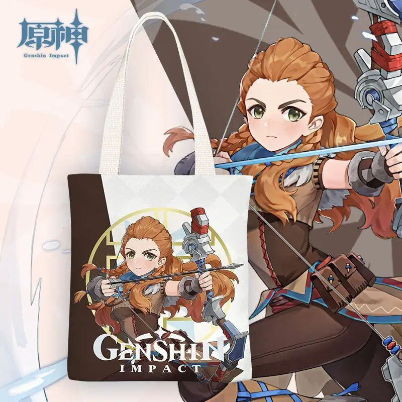 Ice Anime INS Fresh Canvas Women, Simple Shoulder Bag For Students, 2023 Spring Summer New Ani