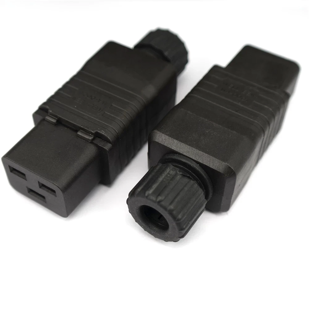 4000W CE ROHS 16A IEC320 C19 C20 UPS PDU Power Rewirable Connector Merakit Kawat Wadah Laki-laki Perempuan Mengkonversi Soket Plug