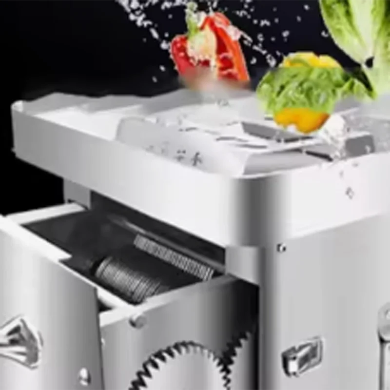 PQJ 상업용 고기 절단기 850W 스테인레스 스틸 고기 슬라이서 220V 180kg/H 출력기