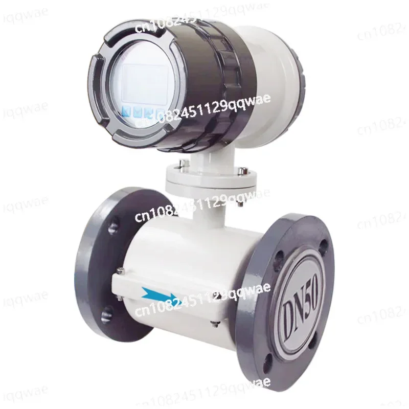 Intelligent Electromagnetic Flowmeter Sewage Wastewater Electroplating Mud Liquid Pipeline Integrated Water Digital Flowmeter