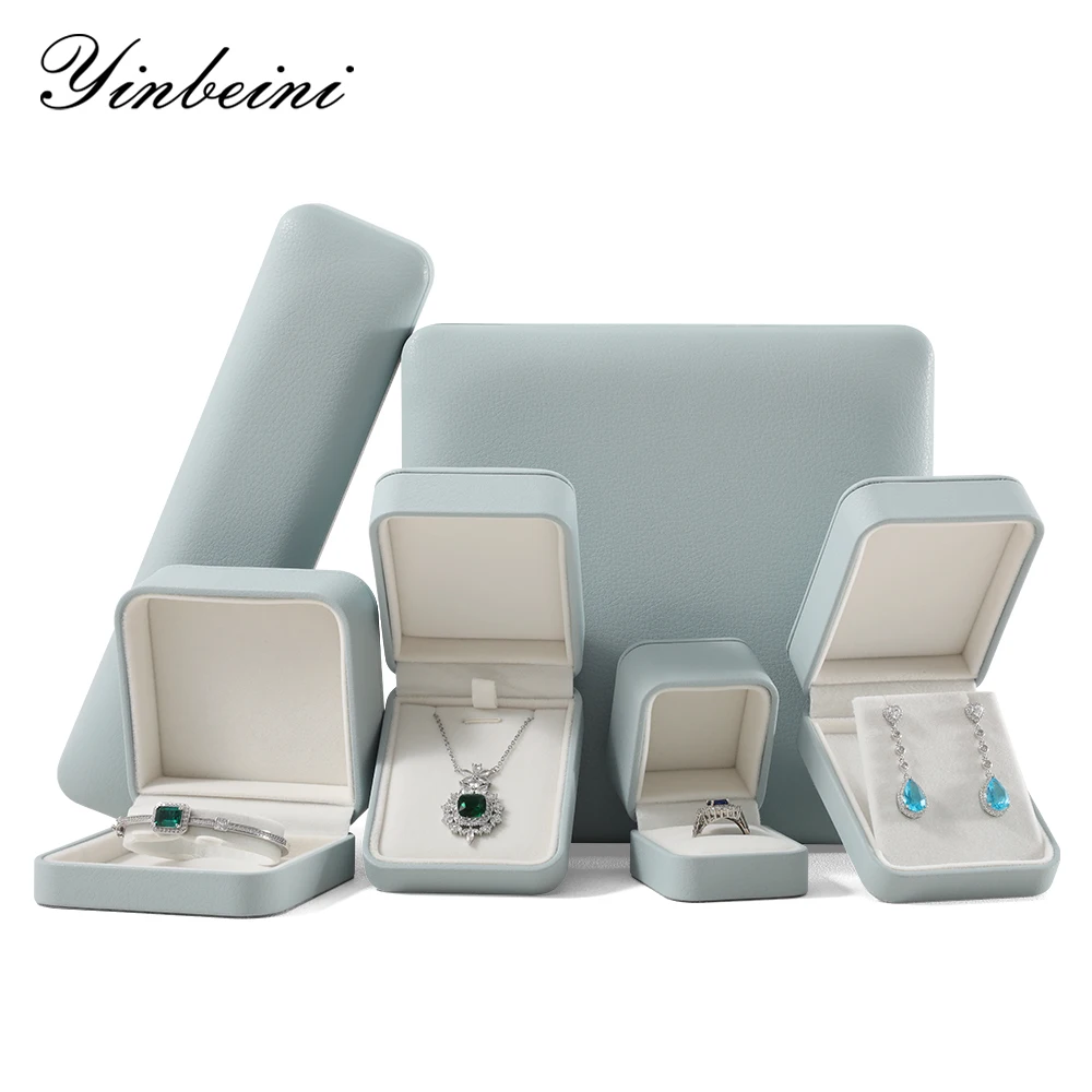 YinBeiNi Wedding Ring Box Bracelet Necklace Earrings Storage Box Jewelry Display Organizer Anniversary Proposal Gift Box H004