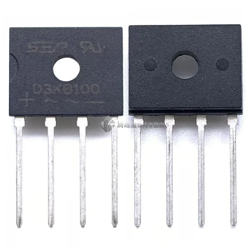 12/25/55PCS Brand new D3KB100 DIP-4 straight insertion rectifier bridge 3A 1000V