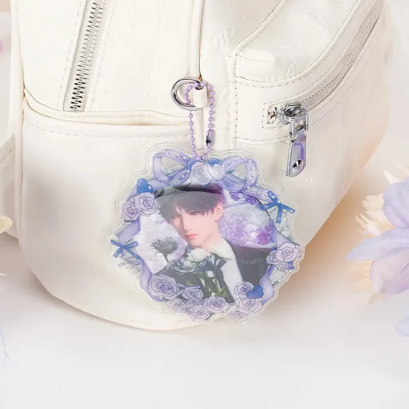 Aesthetic Rose Garland PVC Cover for 58~75mm Pin Badge Game Anime Baji Display Pendant for Pain Bag Backpack Badges Dust-proof